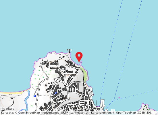 Porto faro på kartan