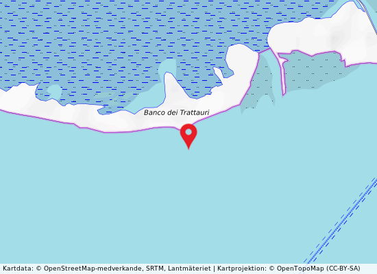 La fosa ovest på kartan