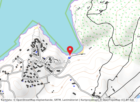 Porto quadro på kartan