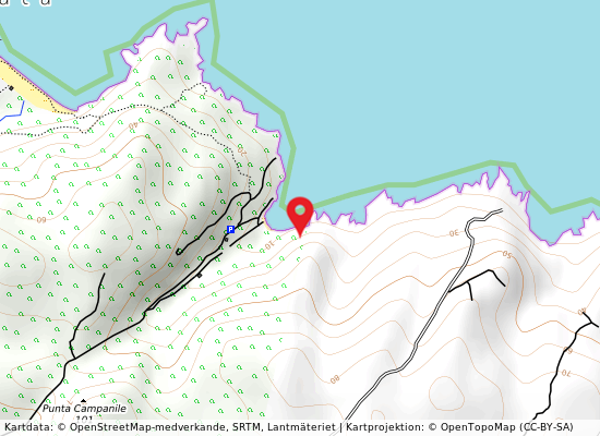 Cala sambuco på kartan