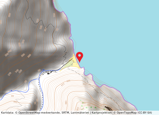 Cala sisine på kartan