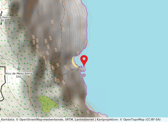Cala mariolu på kartan