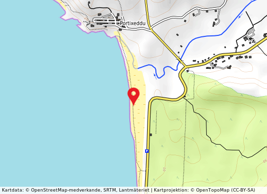 Sud foce mannu på kartan