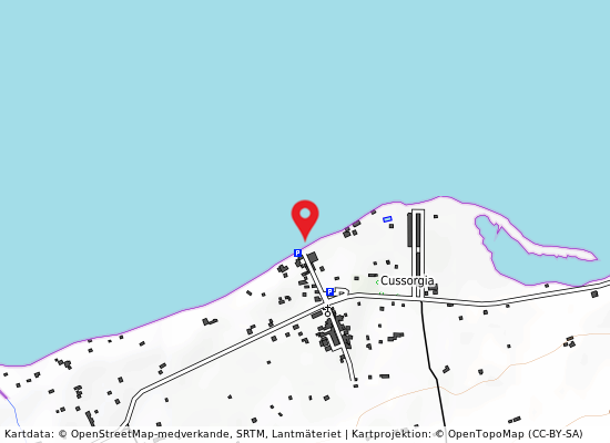 Cussorgia på kartan