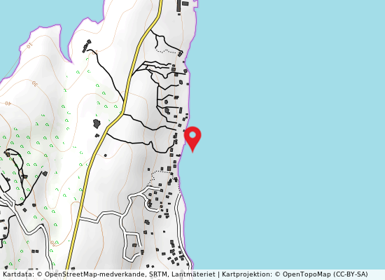 Tacca rossa på kartan