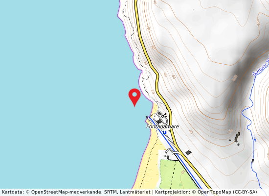 Dx di funtanamare på kartan