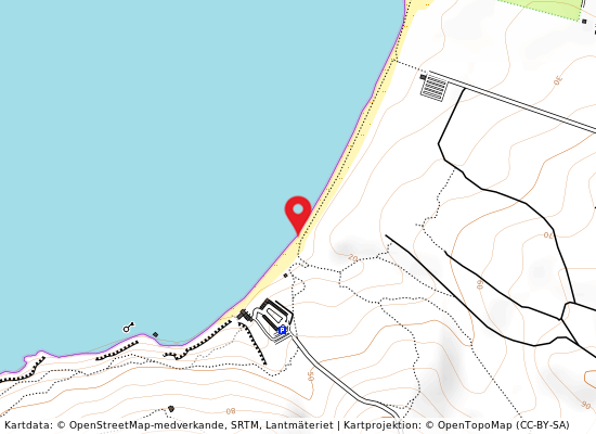 Porto paglia på kartan