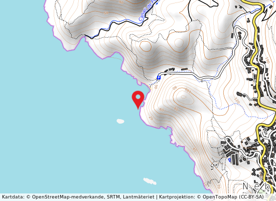 Nebida-portu banda på kartan
