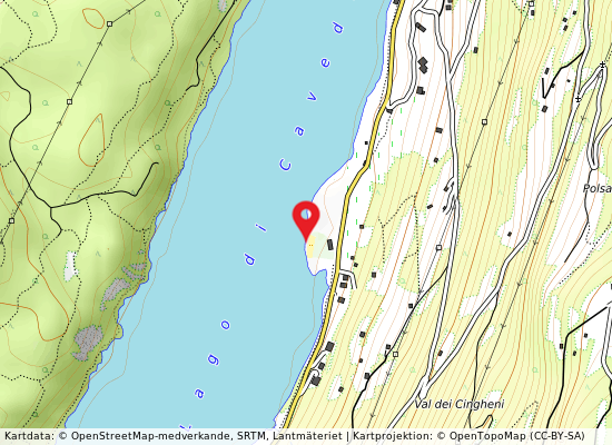 Spiaggia est på kartan