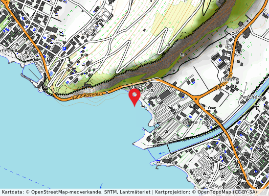 Pontile campeggio ma på kartan