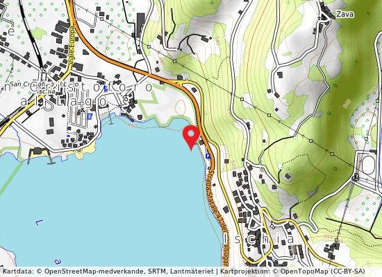 Spiaggia al faro på kartan