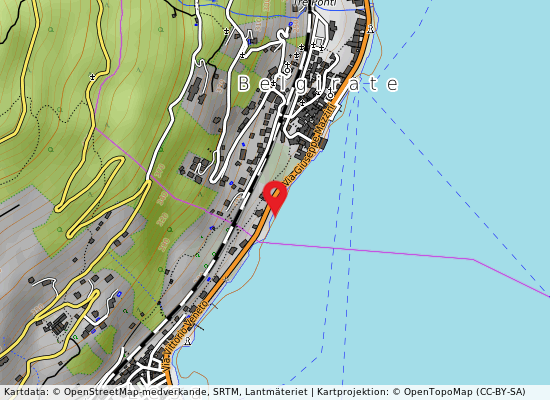 Lido comunale på kartan