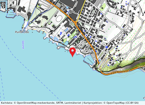 Spiaggia pini på kartan