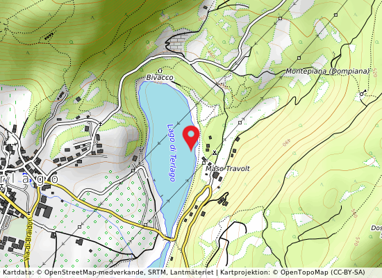 Spiaggia libera-lido på kartan