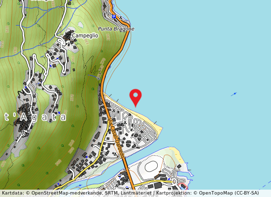 Camp. internazionale på kartan