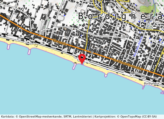 Foce torrente borghe på kartan