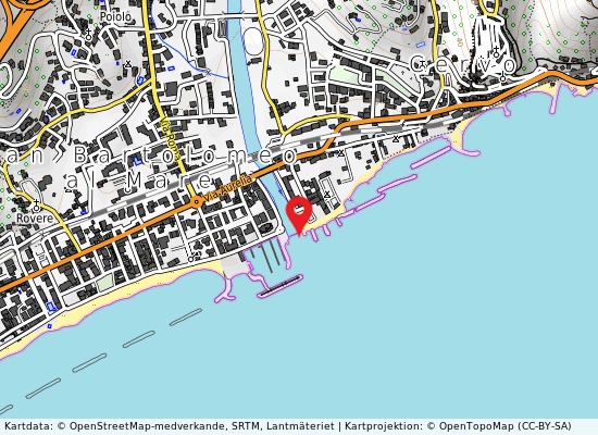 Foce torrente steria på kartan