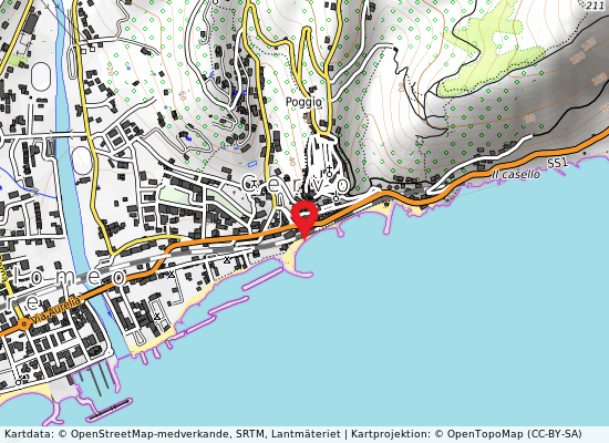 Passerella molo cent på kartan