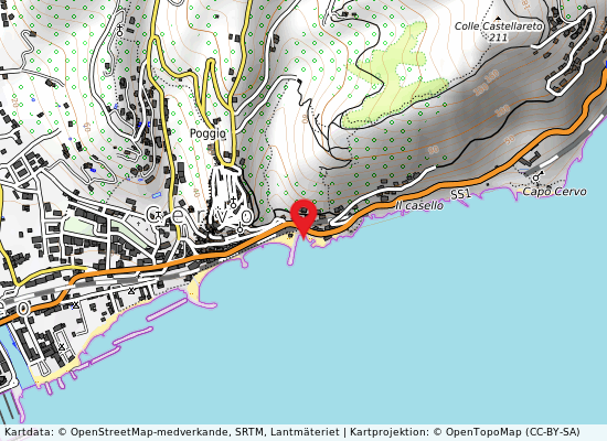Porteghetto på kartan