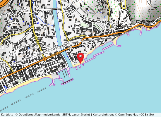 P.zza marinai d på kartan