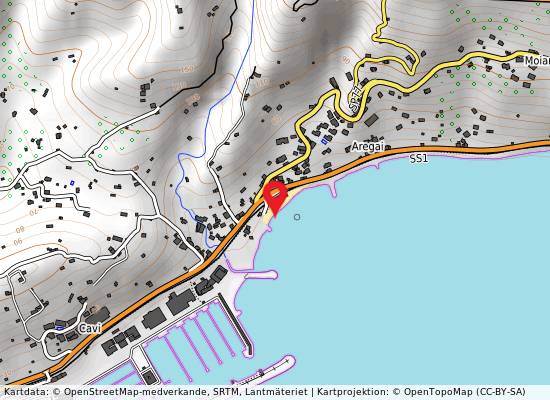 Pennello ponente are på kartan