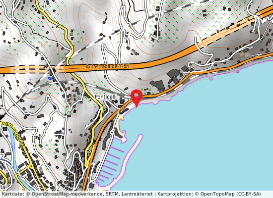 Levante cavalluccio på kartan