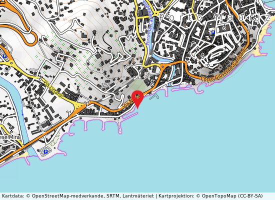 Borgo prino molo par på kartan