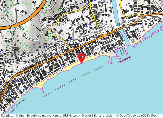 Zona porticciolo på kartan