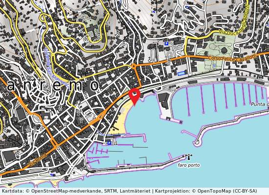 Corso trento trieste på kartan