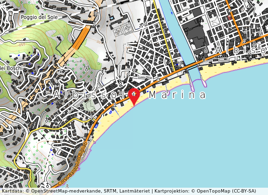 Albisola mare på kartan