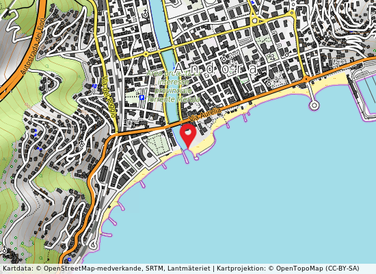 Foce torrente merula på kartan