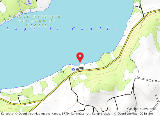 Zona barcaccia på kartan