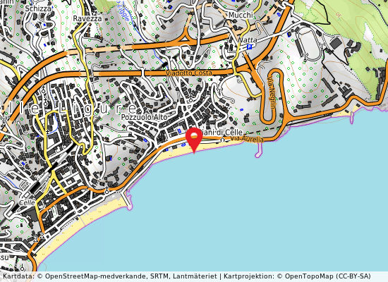 Celle centro på kartan