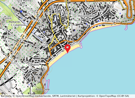 Foce rio ghiare på kartan