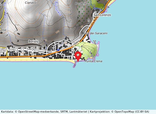 Varigotti centro på kartan