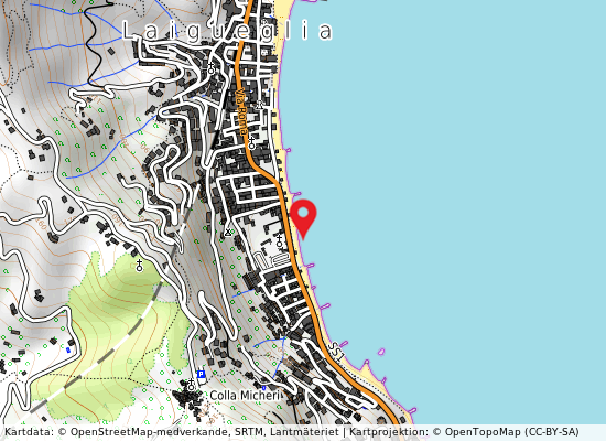 Zona diana på kartan