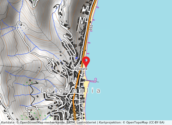 Zona molo på kartan