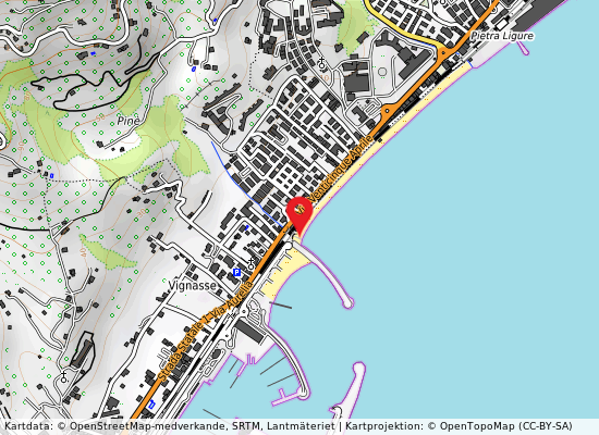 Foce rio chiappe på kartan