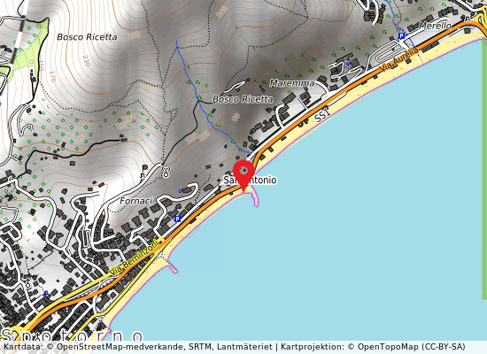Molo s.antonio på kartan