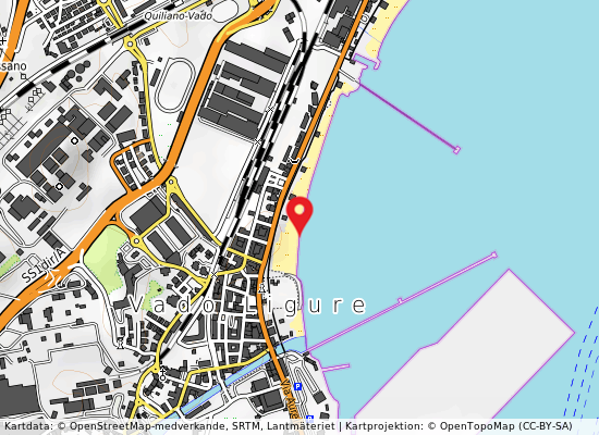 Via aurelia 100 på kartan