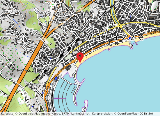 Foce rio carbini på kartan