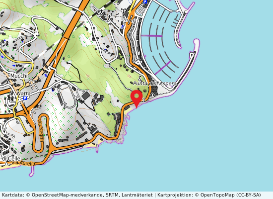 Ponente nuovo porto på kartan