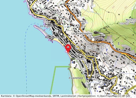 Spiaggia levante på kartan
