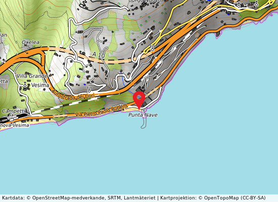 Capo marina villa az på kartan