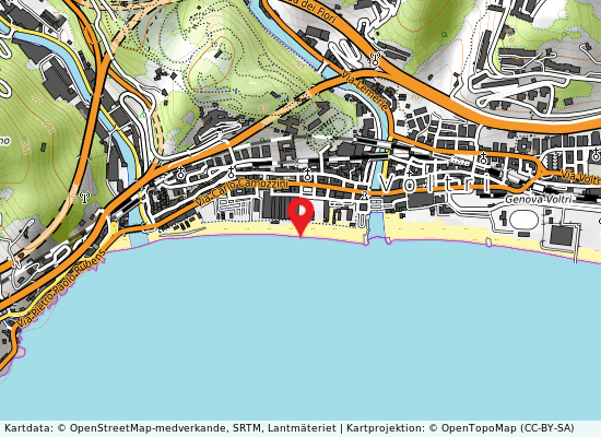 Castello genovese på kartan