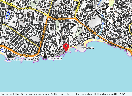 Rio vernazza på kartan