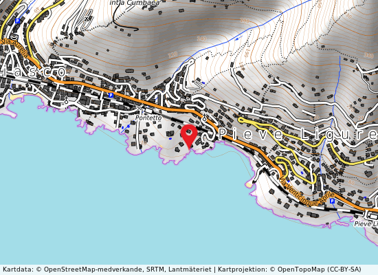 Zona chiappa på kartan