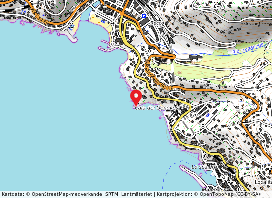 Spiaggia genovesi på kartan