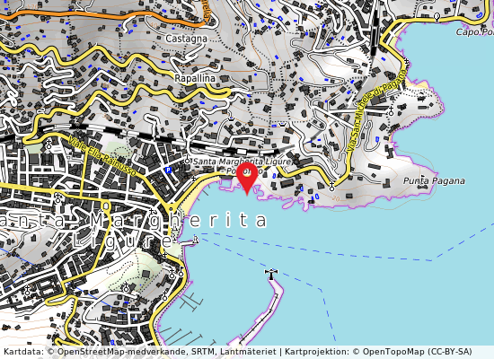 Scogliera pagana på kartan