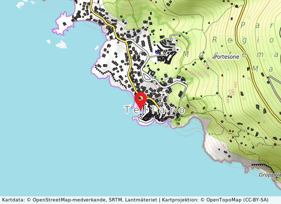 Tellaro på kartan